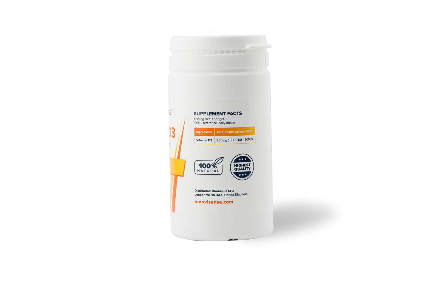 Vitamin D3 200 mcg - 100 capsules