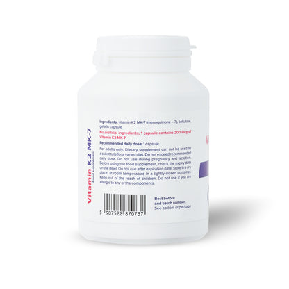 Vitamin K2-MK7 200 mcg - 100 capsules